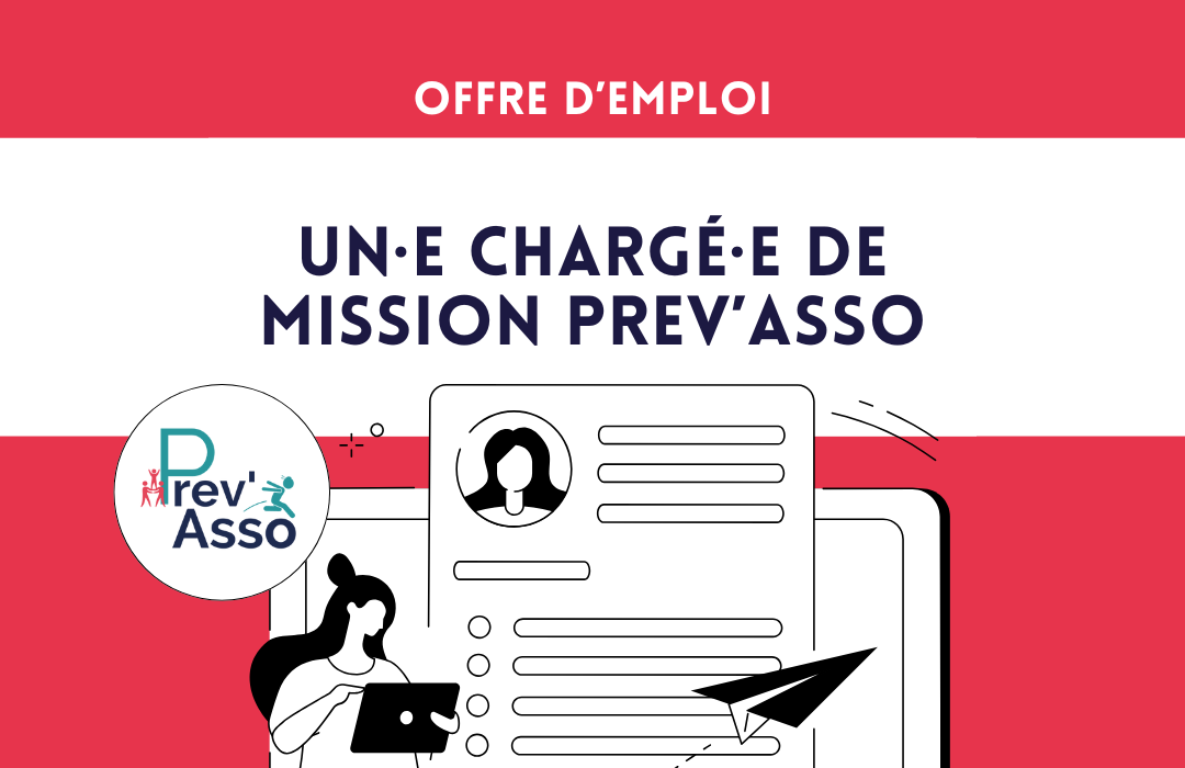 Offre d’emploi – Chargé·e de mission Prev’Asso